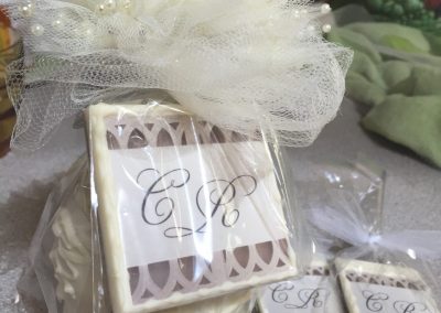 White Chocolate Dipped Pears